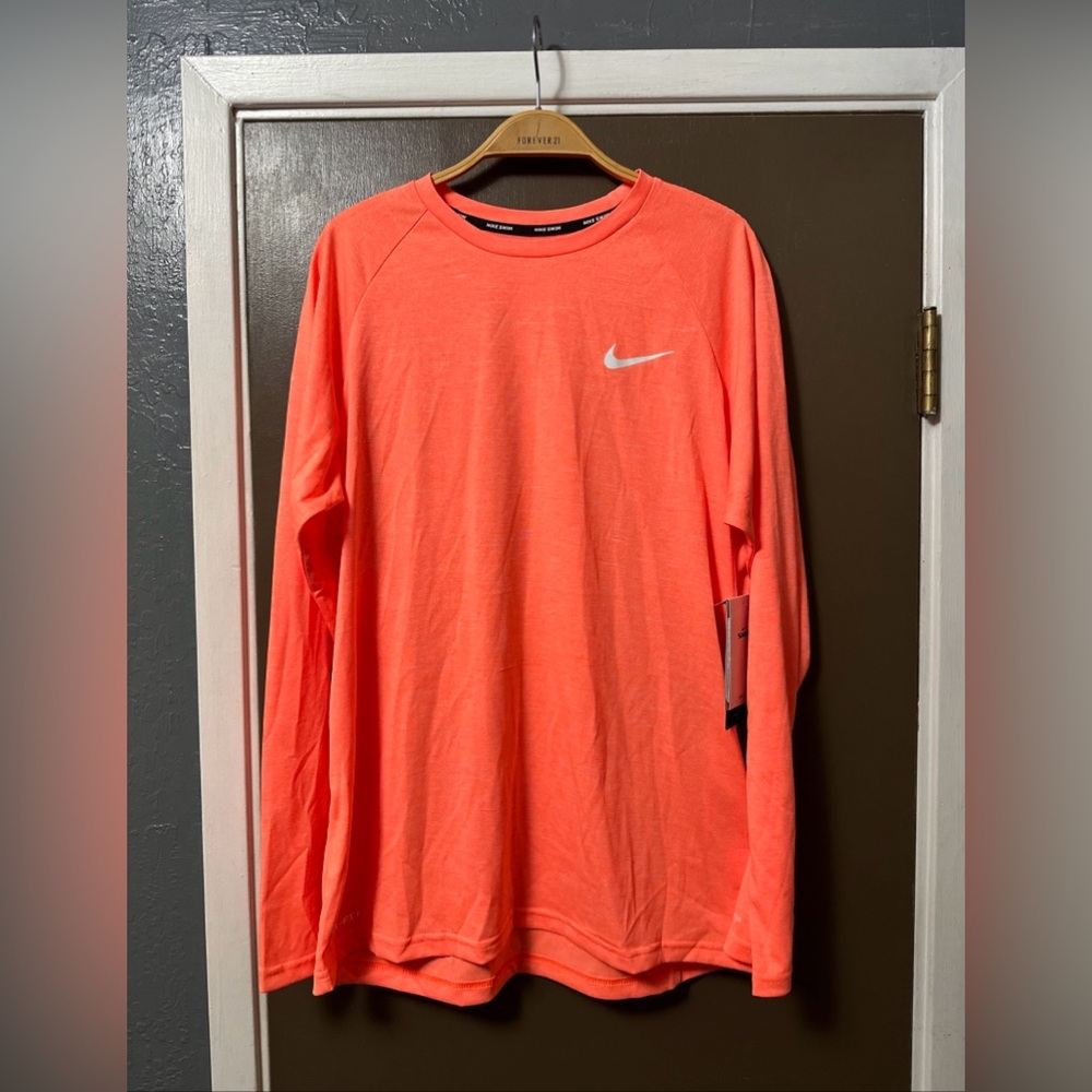 New with tags Nike Orange Dri-Fit Long Sleeve Shirt